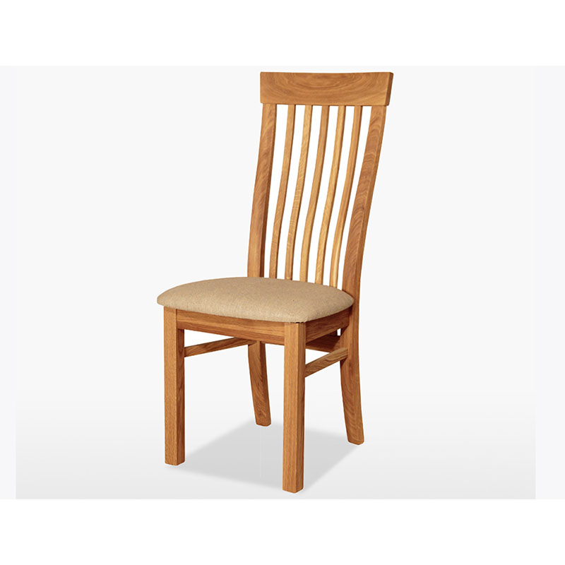 Woodbury Swell Chair Solid Oak, Solid Oak Dining Chairs Amish Uk