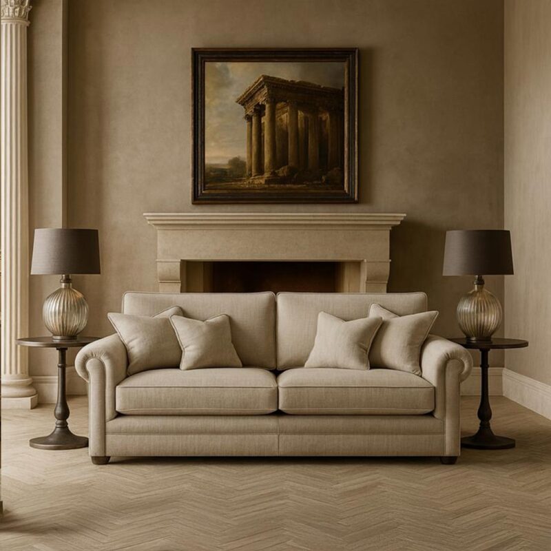 Cheltenham 3 seater sofa handmade in High Wycombe