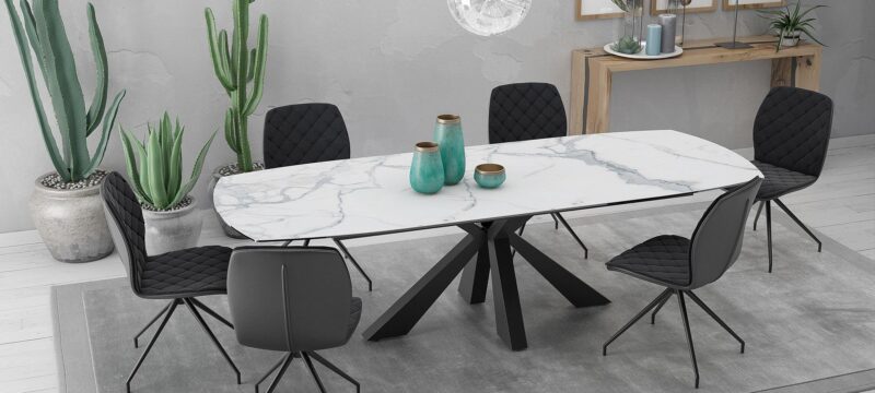 Pheonix ceramic table and chair