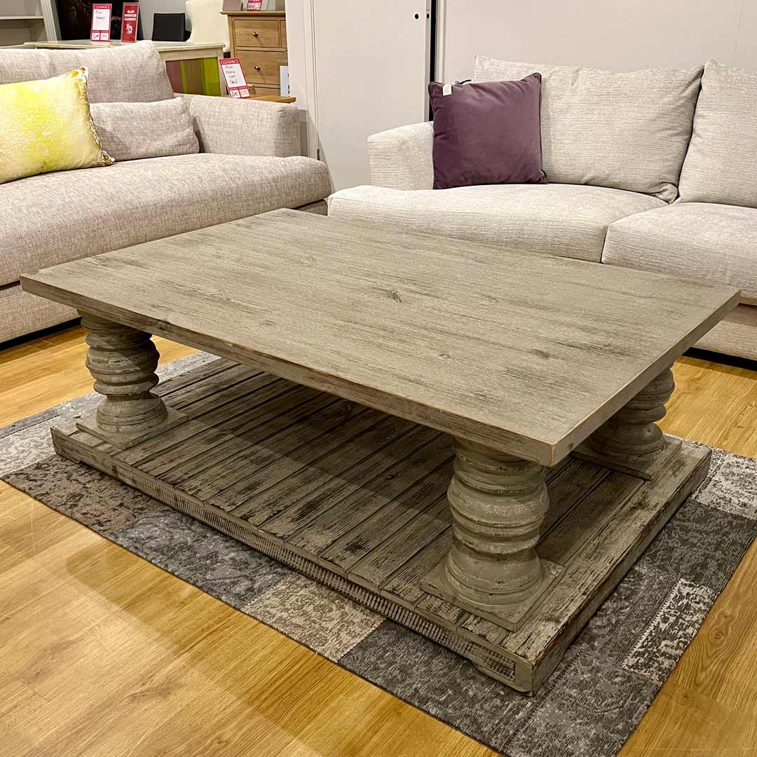 Rustic large coffee table