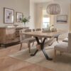 Manor house rustic wood dining furniture