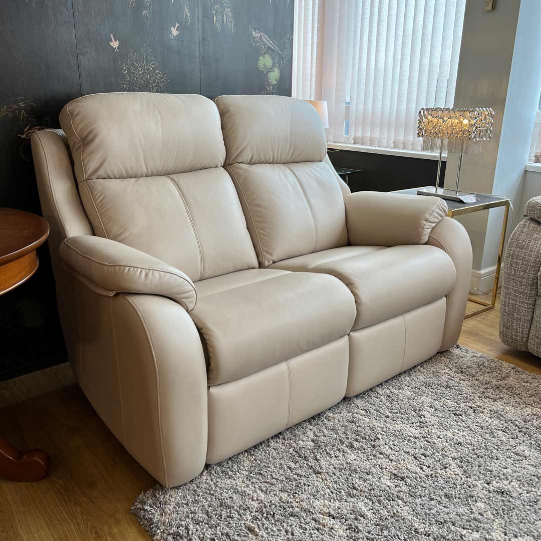 GPlan Kingsbury leather 2 seater sofa