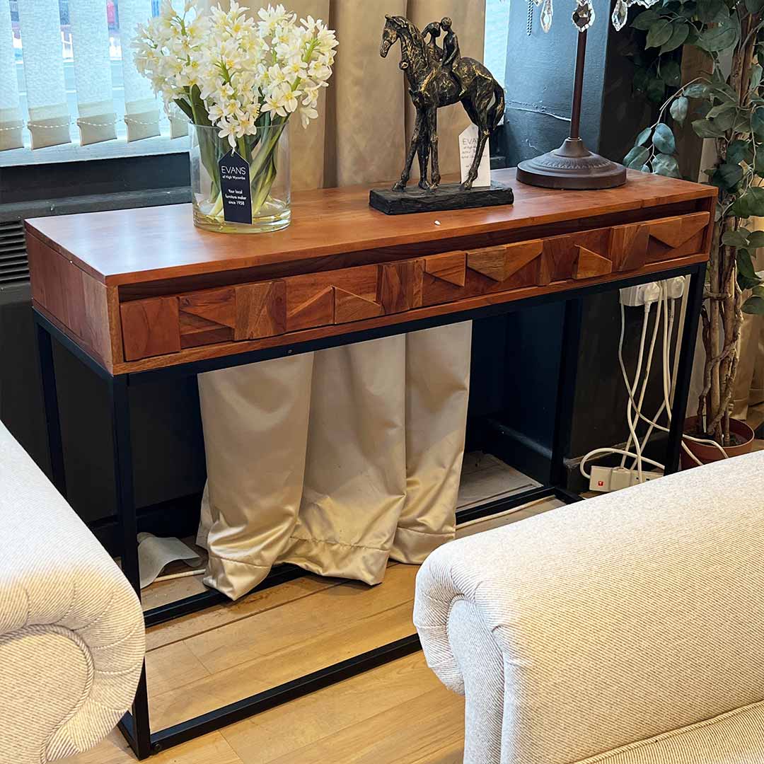 Aztec console table