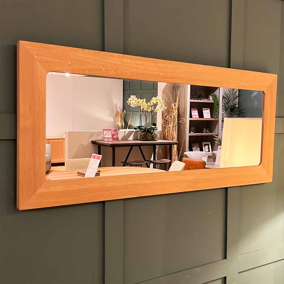 Mia oak mirror