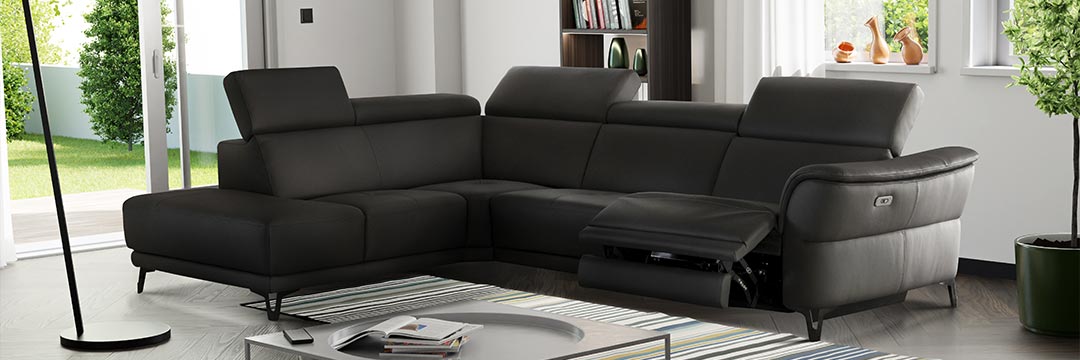 Catania Italian leather sofas