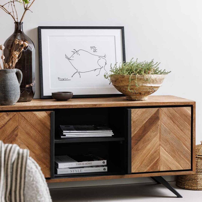 Camden teak tv unit by Baker Furniture