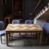 Archway 160cm dining table. Solid rustic teak wood
