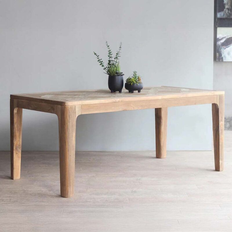 Arch 200cm solid teak dining table by Carlton Furniture