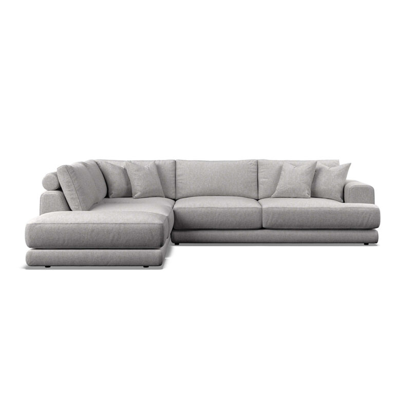 Nyla large corner sofa with stool RHF