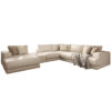 Nyla large chaise end corner sofa with table