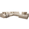 Nyla large chaise end corner sofa with table