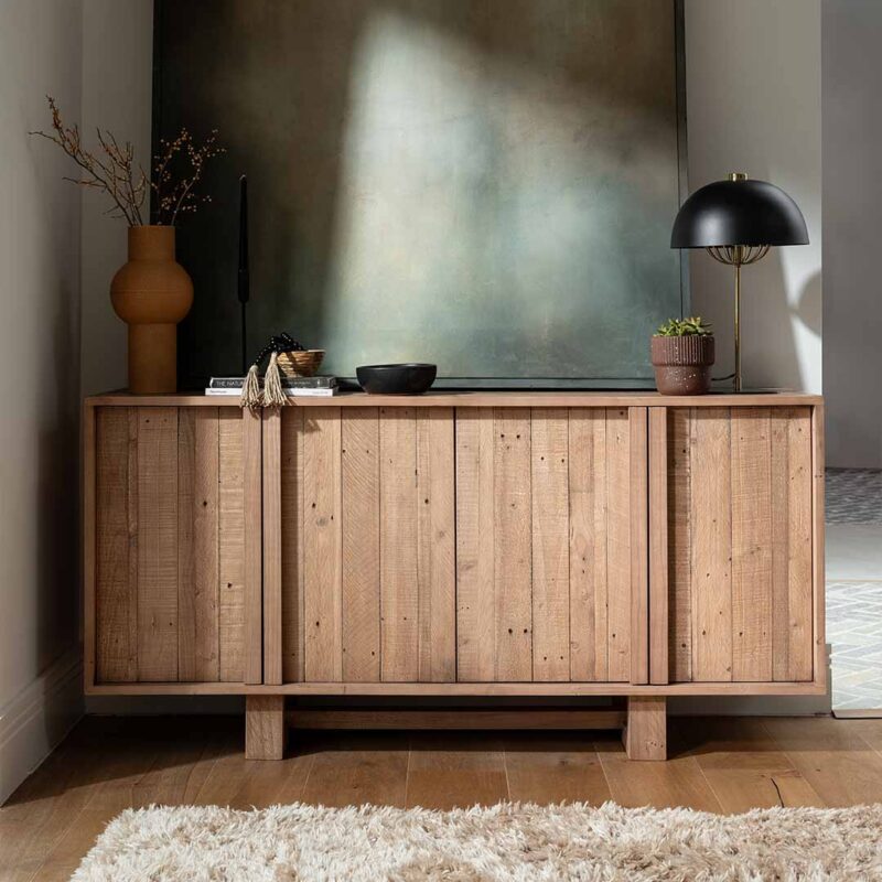Reclaimed wood 4 door sideboard