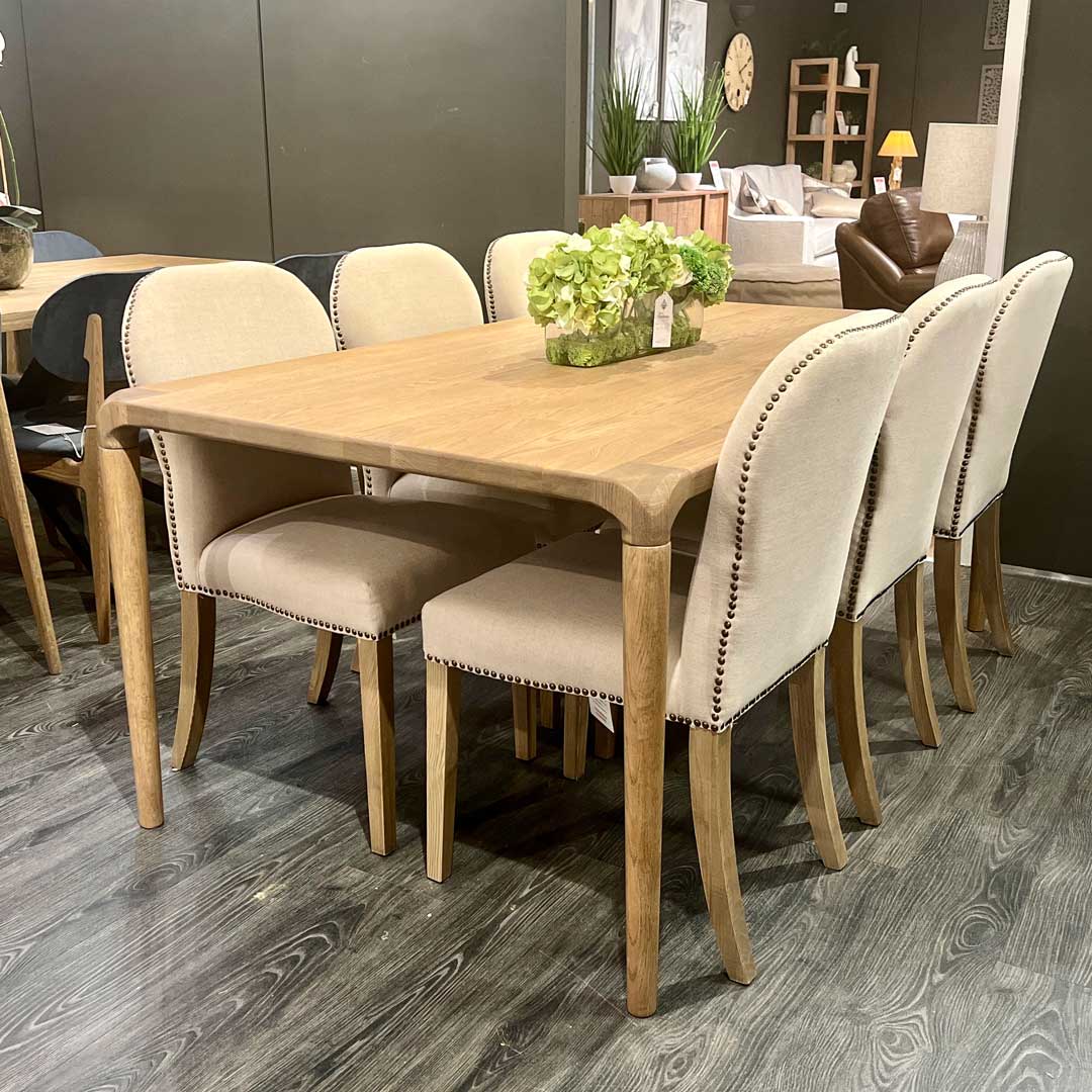 Henley 180cm table & 6 chairs