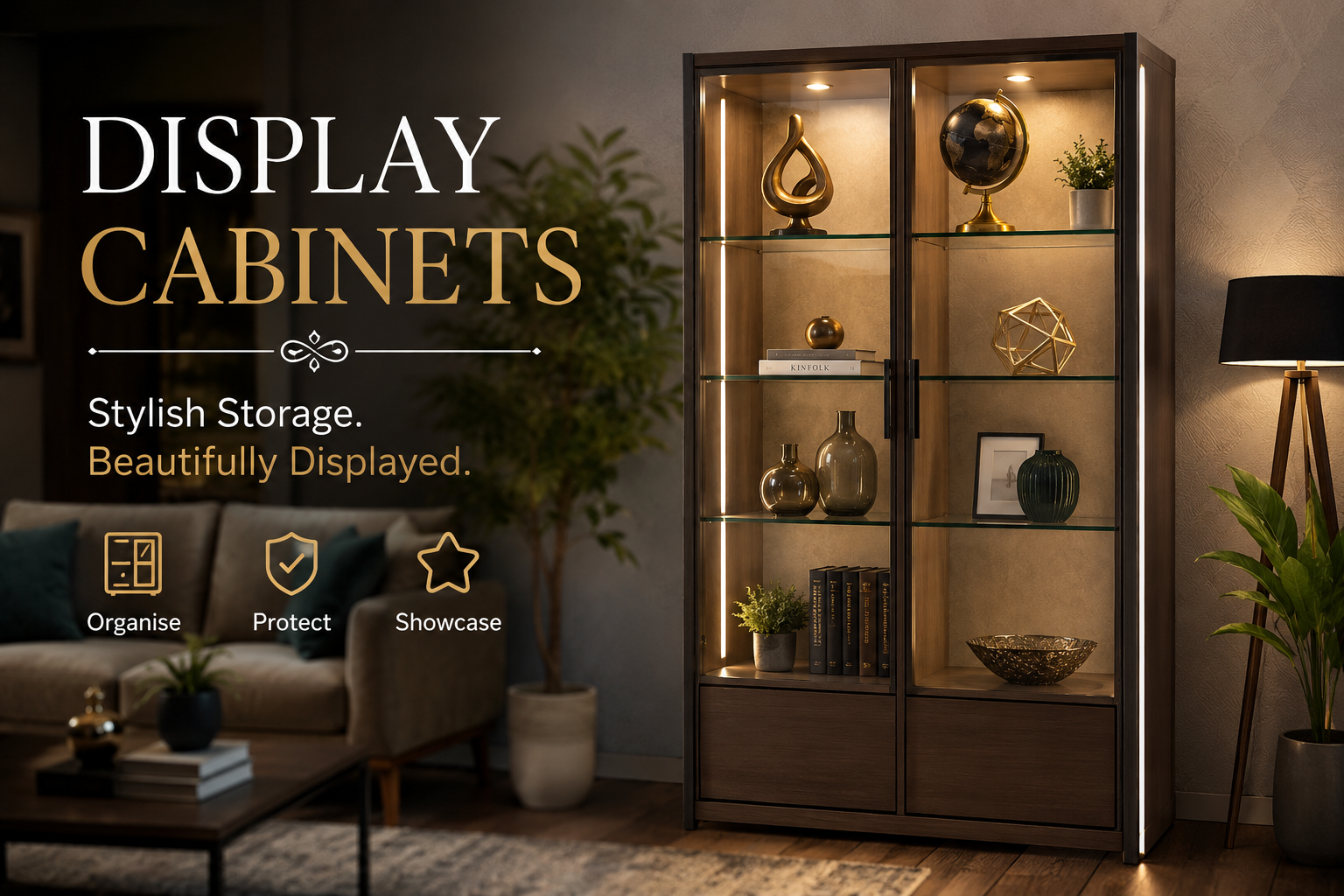 How Display Cabinets Improve Both Storage and Home Decor