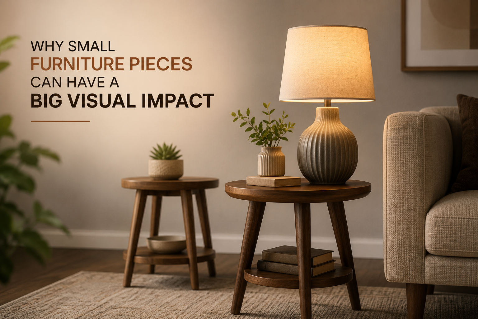 Why Small Furniture Pieces Can Have a Big Visual Impact