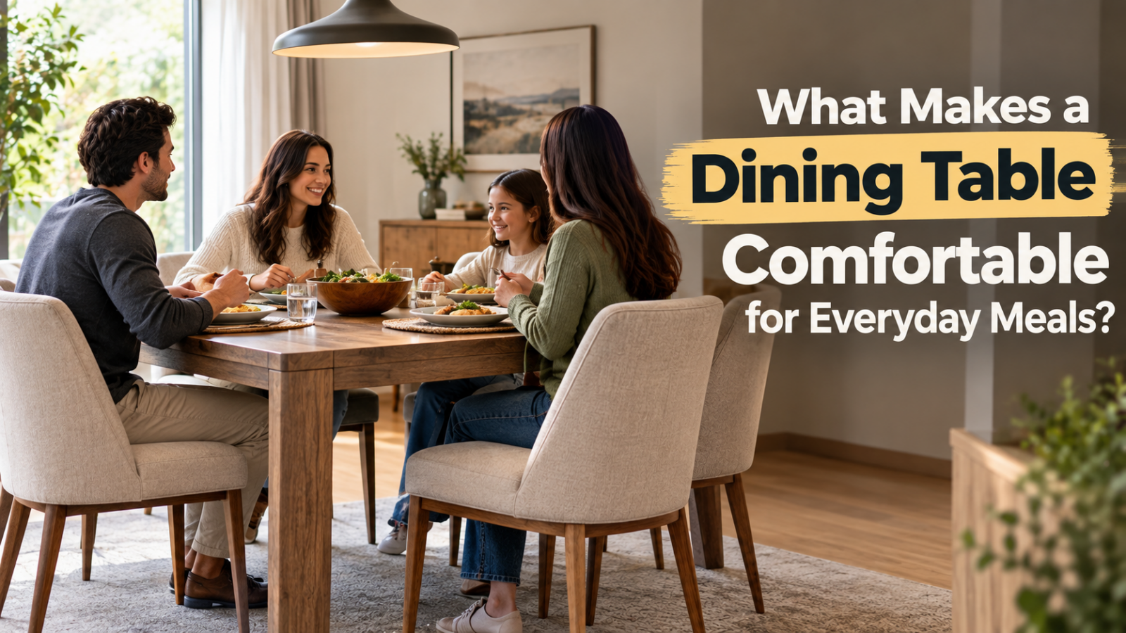 What Makes a Dining Table Comfortable for Everyday Meals?