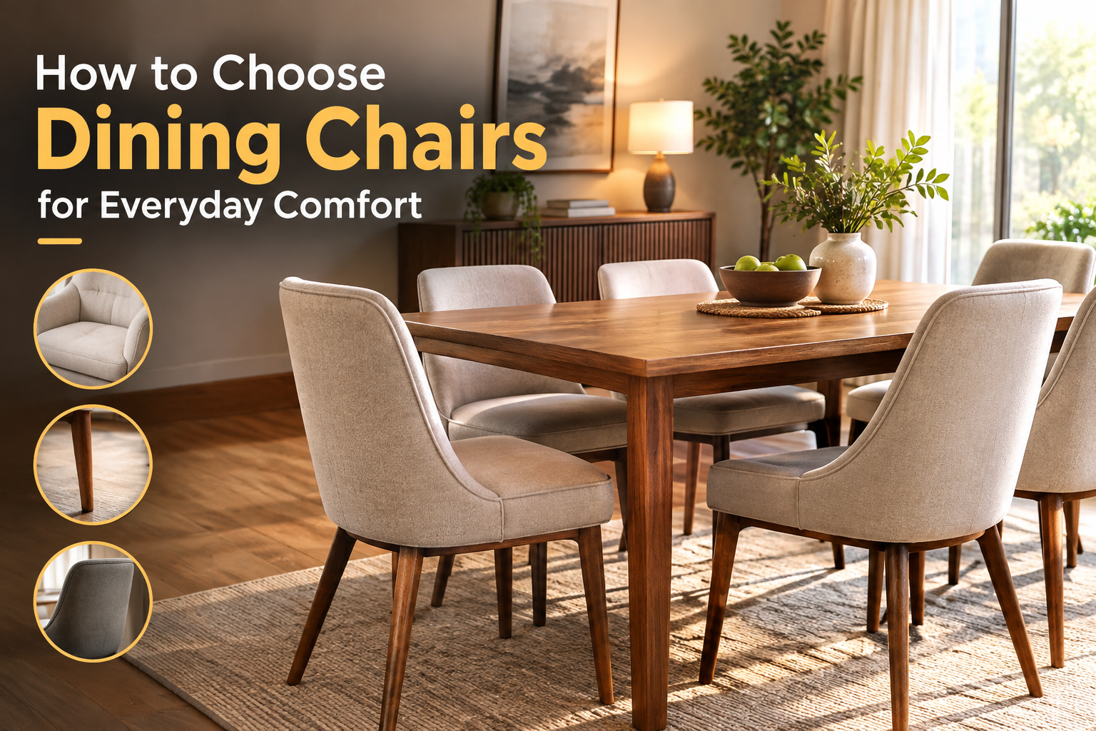 How to Choose Dining Chairs for Everyday Comfort