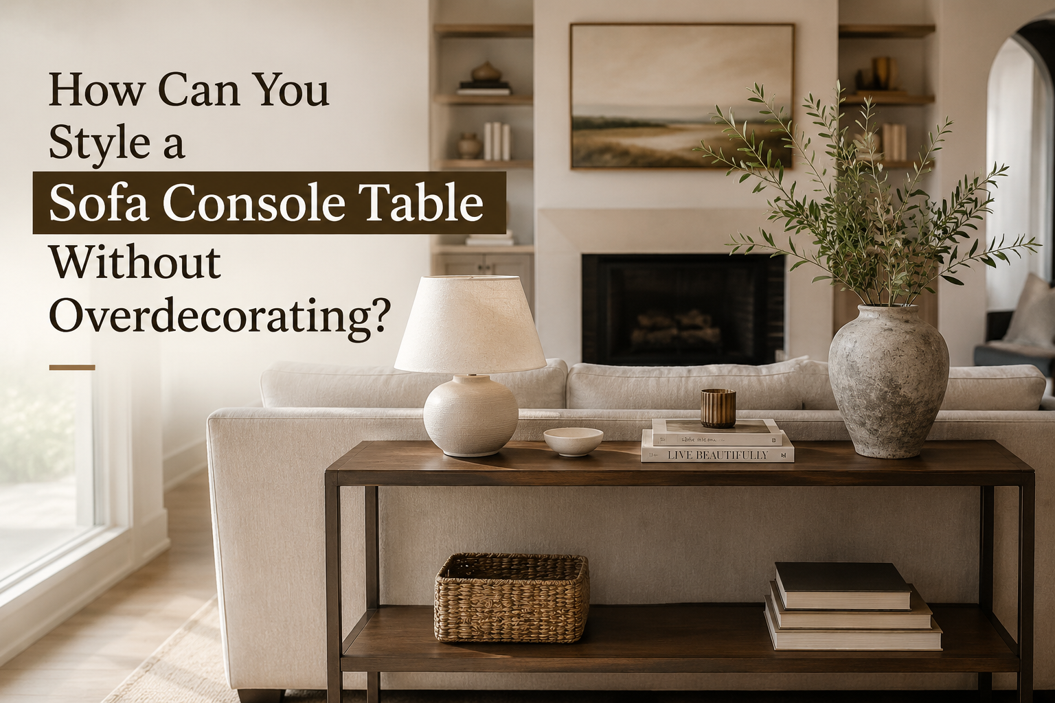 sofa console table