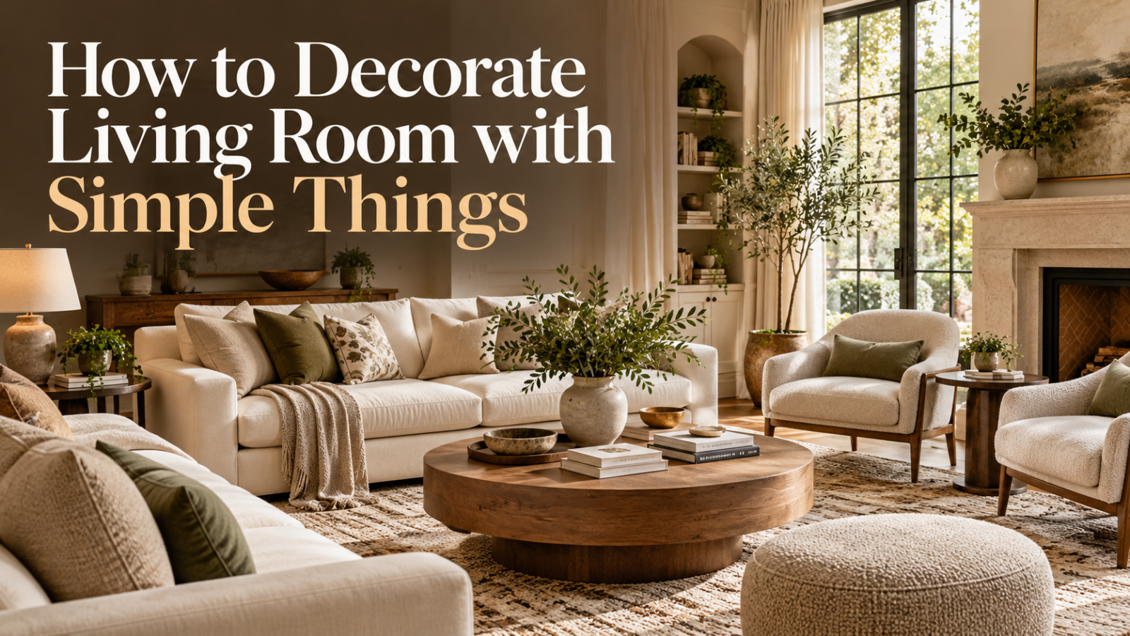How to Decorate Living Room with Simple Things